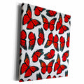 3dRose Red Monarch Butterflies - Museum Grade Canvas Wrap (cw_214544)