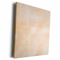 3dRose Peach and White Watercolor Effect - Museum Grade Canvas Wrap (cw_215537)