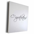 3dRose Print of the text, Congratulations - Museum Grade Canvas Wrap (cw_222119)