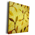 3dRose Florene Decorative - Yellow Twirl - Museum Grade Canvas Wrap (cw_22223)