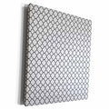 3dRose Black and White Quatrefoil Pattern - Museum Grade Canvas Wrap (cw_222262)