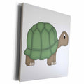 3dRose Cute Green Turtle Illustration - Museum Grade Canvas Wrap (cw_222521)