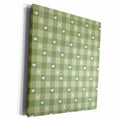 3dRose Cute White Hearts Against A Quilted Effect Squares... - Museum Grade Canvas Wrap (cw_222553)