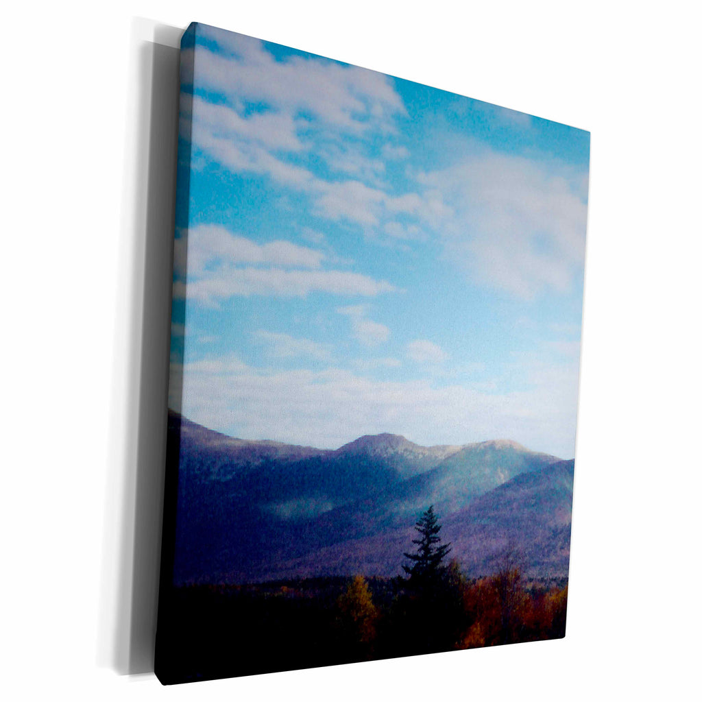 3dRose Painted Mountains With Cloud Filled Sky - Museum Grade Canvas Wrap (cw_22260)
