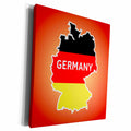 3dRose TNMGraphics Germany - German Map and Flag - Museum Grade Canvas Wrap (cw_222926)