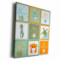 3dRose Ocean Baby Patchwork - Museum Grade Canvas Wrap (cw_223348)