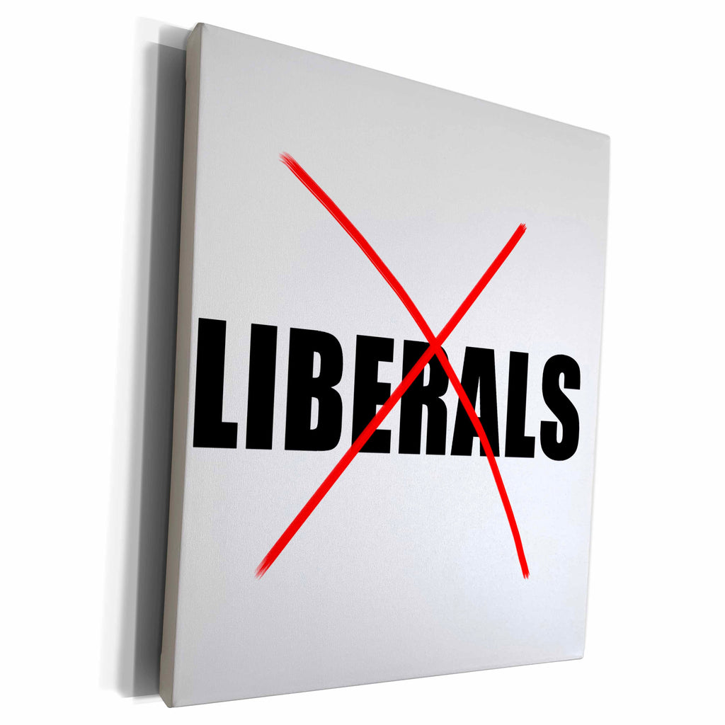3dRose EvaDane - Quotes - Liberals - Museum Grade Canvas Wrap (cw_224028)