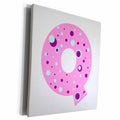 3dRose BrooklynMeme Designs - Girls pink letter Q - Museum Grade Canvas Wrap (cw_224072)