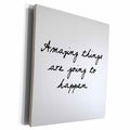 3dRose AMAZING THINGS ARE GOING TO HAPPEN. - Museum Grade Canvas Wrap (cw_224527)