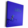 3dRose Purple Elegant Dragonfly on Vine Get Well - Museum Grade Canvas Wrap (cw_22486)