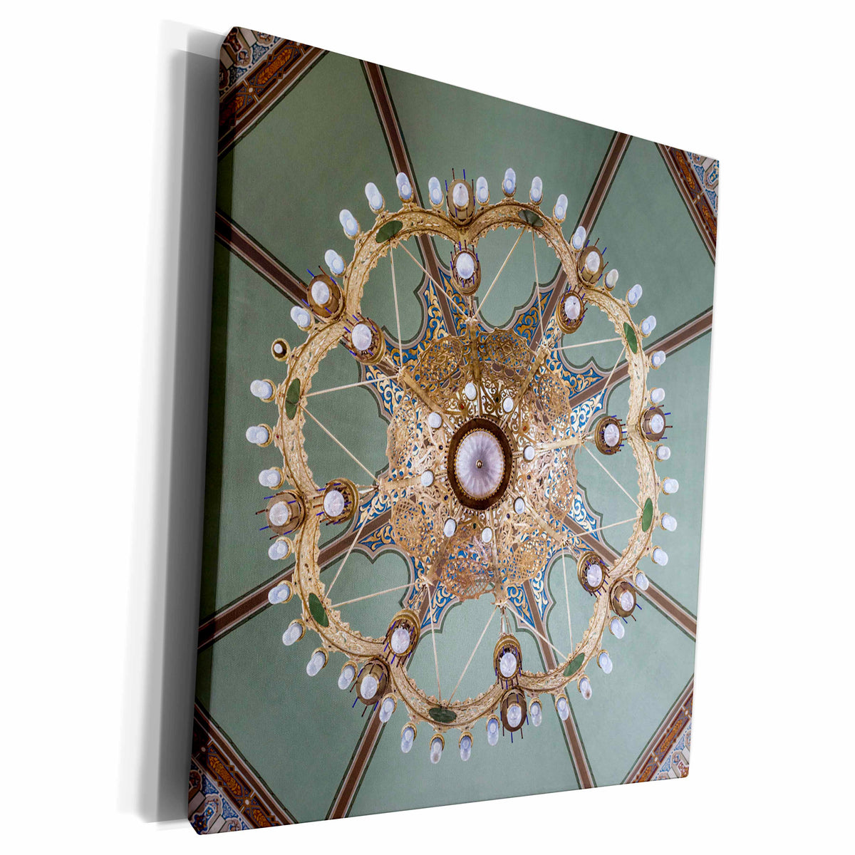 3dRose Bulgaria, Sofia, Sofia Synagogue in interior - Museum Grade Canvas Wrap (cw_227036)