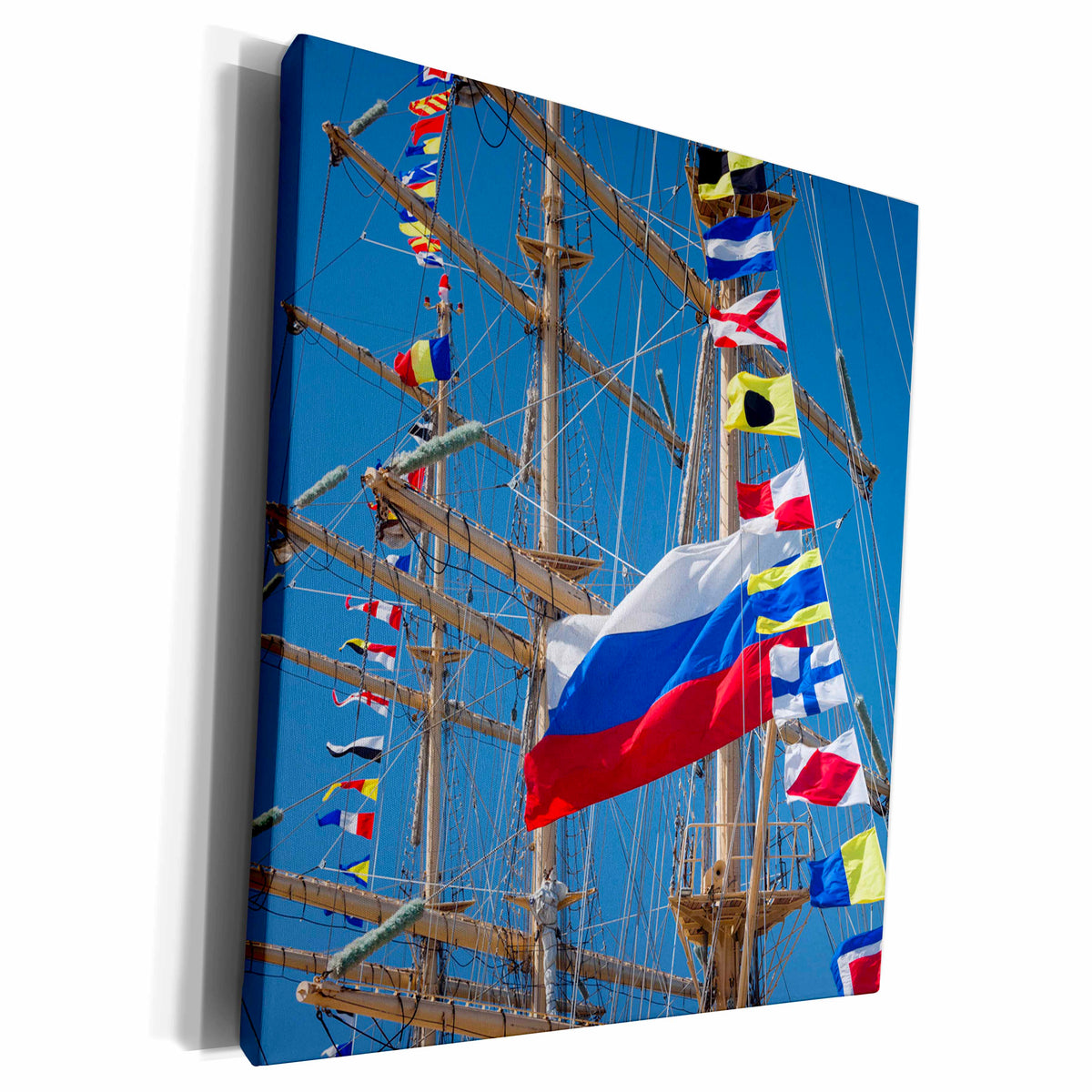 3dRose Romania, Constanta, Constanta Port, Regatta, signal... - Museum Grade Canvas Wrap (cw_227913)