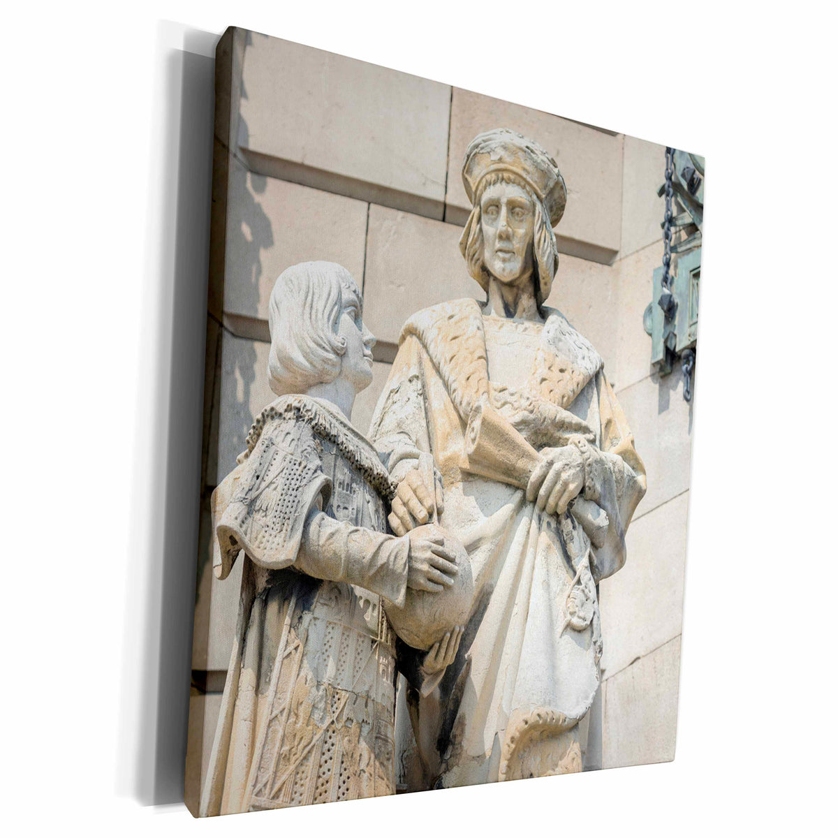 3dRose Spain, Barcelona, Christopher Columbus monument,... - Museum Grade Canvas Wrap (cw_227935)