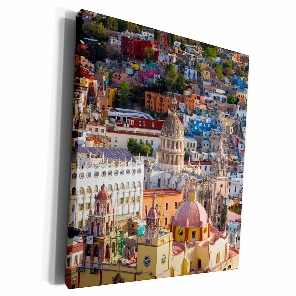 3dRose View over Guanajuato, Mexico - Museum Grade Canvas Wrap (cw_229235)