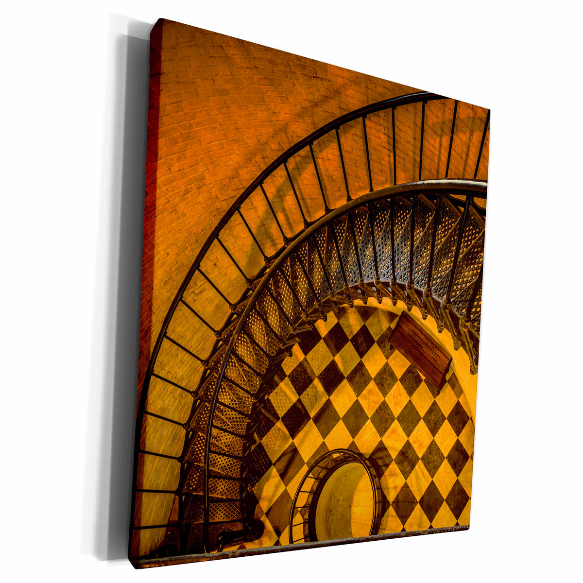 3dRose Interior spiral staircase of St. Augustine... - Museum Grade Canvas Wrap (cw_230522)