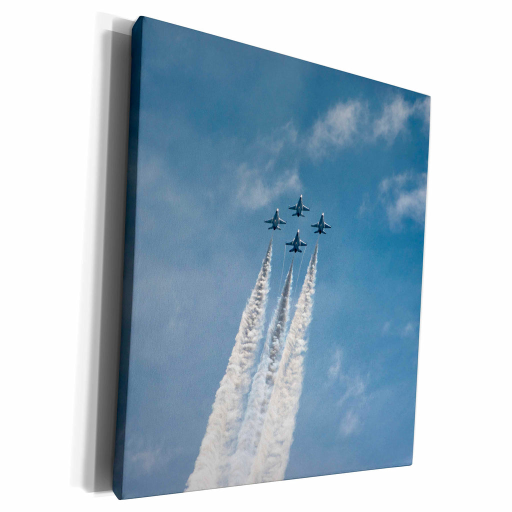 3dRose USAF Thunderbirds flying formation - Museum Grade Canvas Wrap (cw_230544)