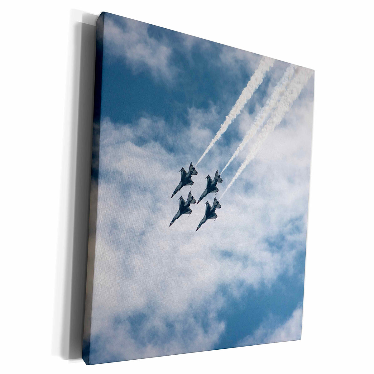 3dRose USAF Thunderbirds flying in formation - Museum Grade Canvas Wrap (cw_230545)