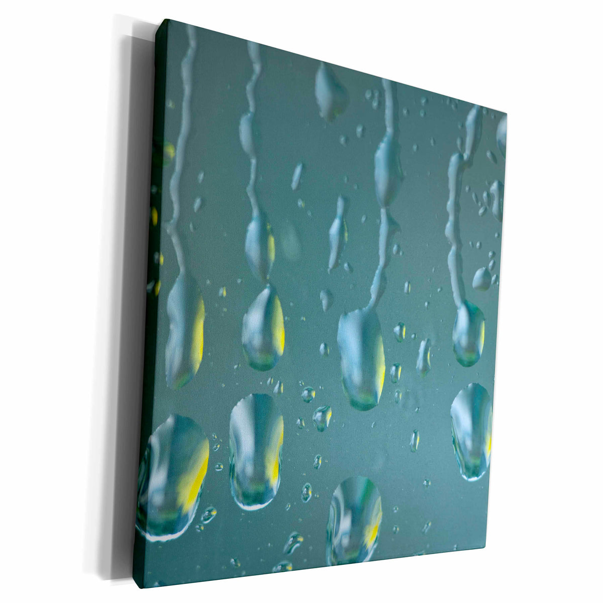 3dRose USA, Washington State, Seabeck. Raindrops on a window. - Museum Grade Canvas Wrap (cw_231685)
