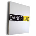 3dRose Dance Dad yellow and black - Museum Grade Canvas Wrap (cw_232722)