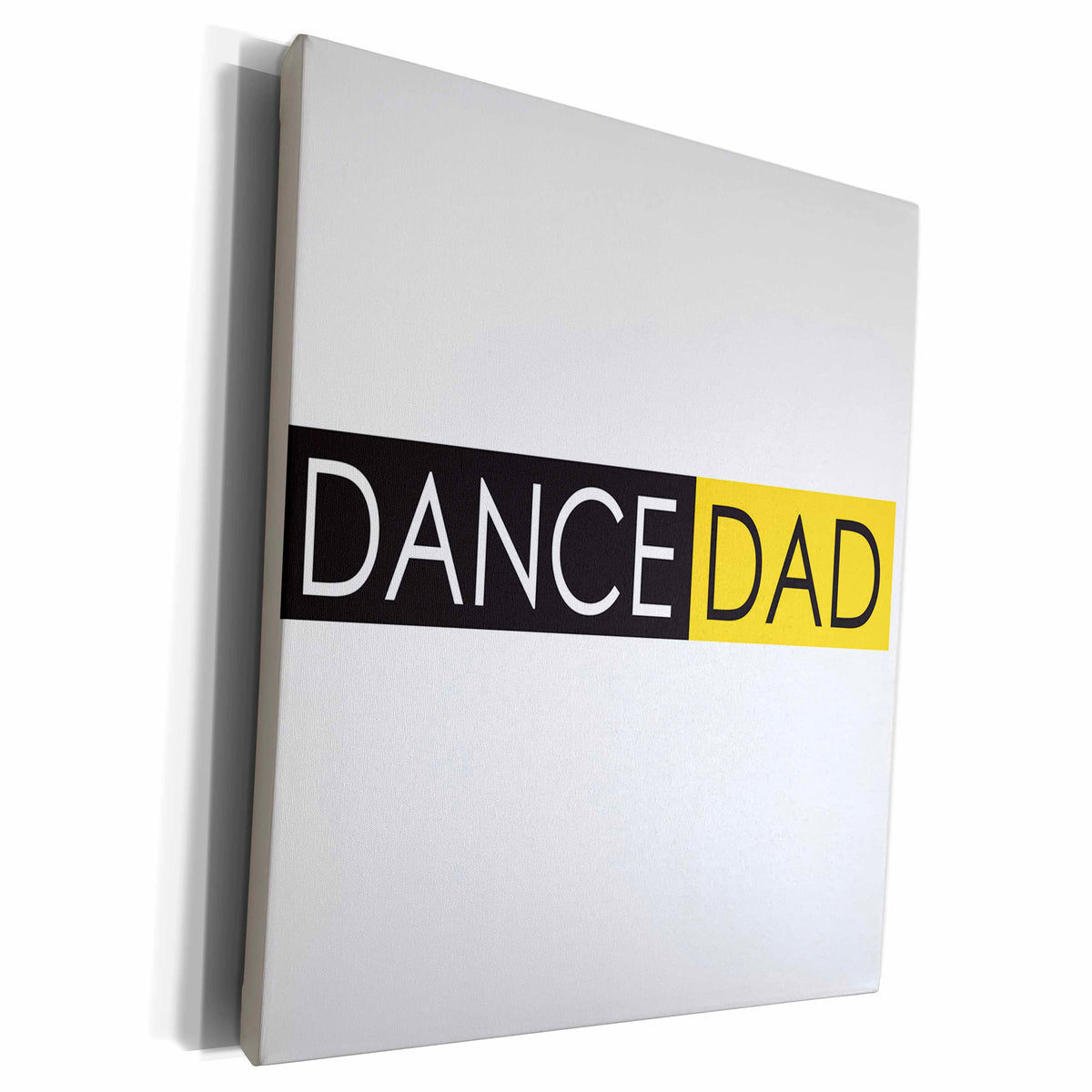 3dRose Dance Dad yellow and black - Museum Grade Canvas Wrap (cw_232722)