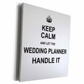 3dRose Keep Calm and Let the Wedding Planner Handle it - Museum Grade Canvas Wrap (cw_233161)