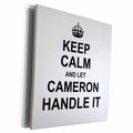 3dRose Keep Calm and Let Cameron Handle it - funny personal... - Museum Grade Canvas Wrap (cw_233207)