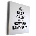3dRose Keep Calm and Let Howard Handle it - funny personal... - Museum Grade Canvas Wrap (cw_233271)