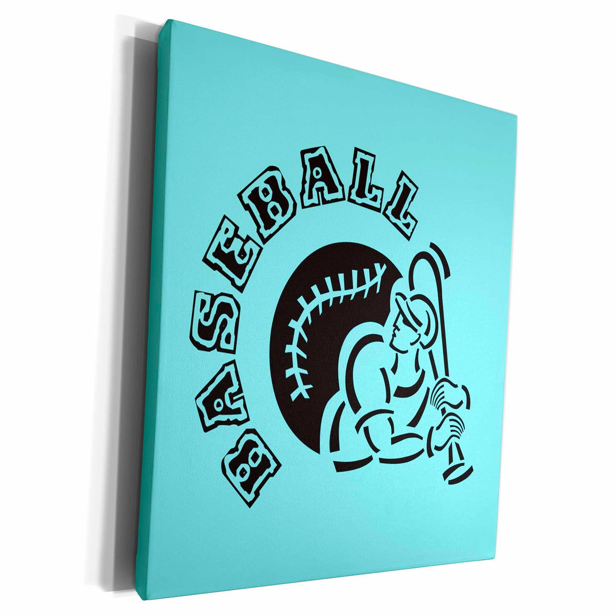 3dRose TNMGraphics Sports - Baseball Logo - Museum Grade Canvas Wrap (cw_23412)