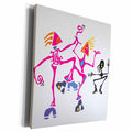 3dRose TNMGraphics Funny - Stick Dancers - Museum Grade Canvas Wrap (cw_23427)