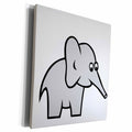 3dRose TNMGraphics Animals - Elephant - Museum Grade Canvas Wrap (cw_23431)