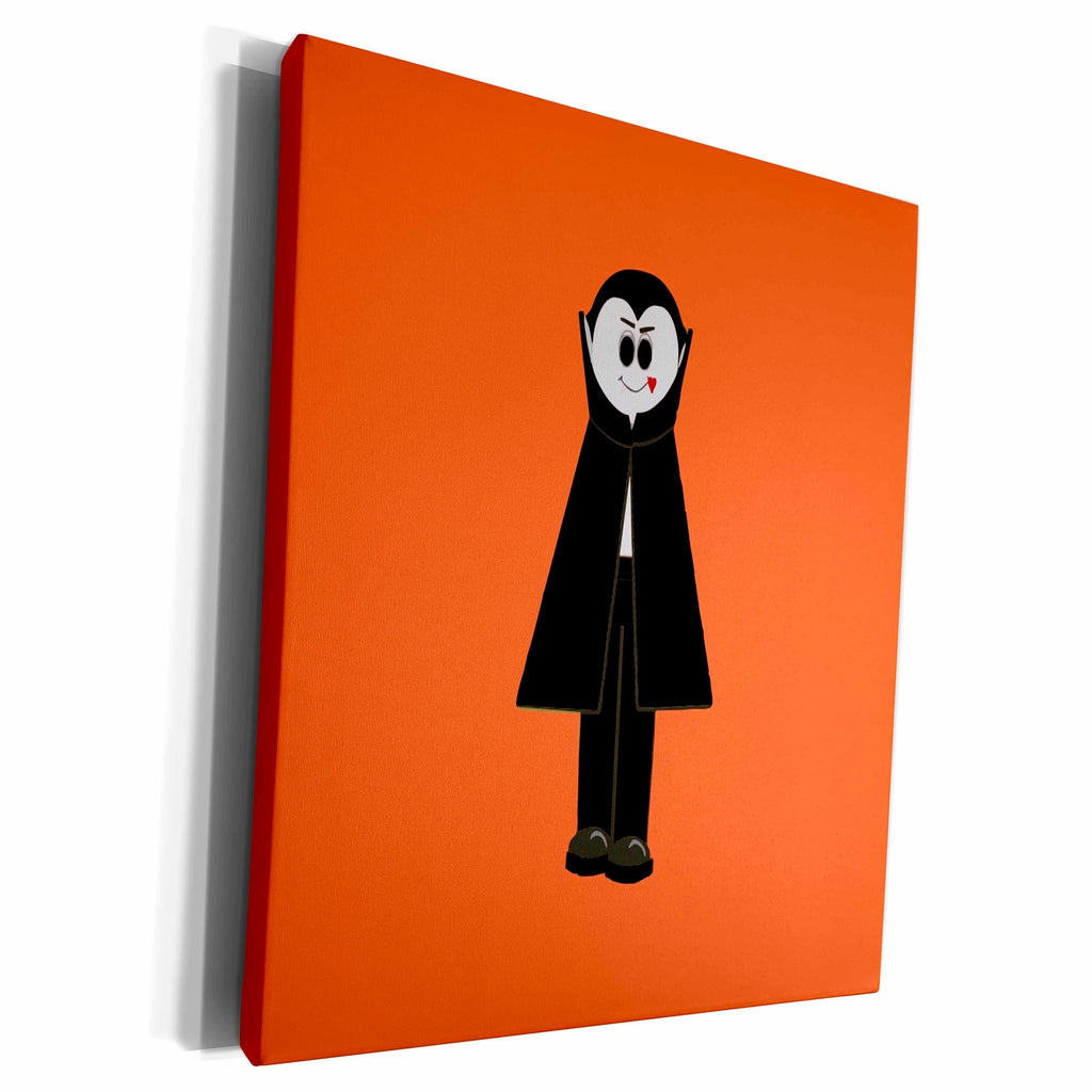3dRose TNMGraphics Halloween - Vampire - Museum Grade Canvas Wrap (cw_23486)