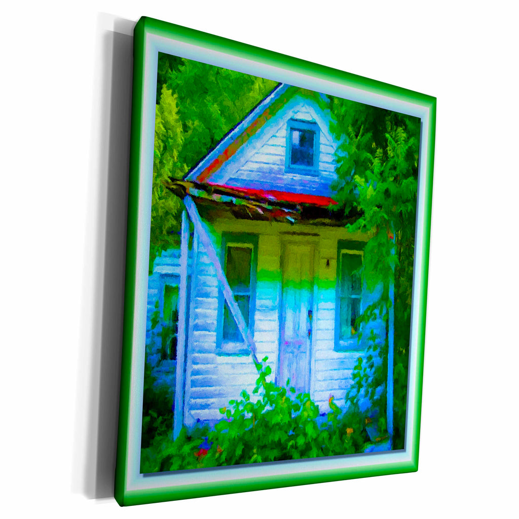 3dRose Desserted Wooden House - Museum Grade Canvas Wrap (cw_24130)