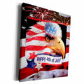 3dRose Happy 4th - Museum Grade Canvas Wrap (cw_24146)