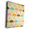 3dRose Janna Salak Designs Boho - Umbrella Pattern - Museum Grade Canvas Wrap (cw_242319)