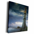 3dRose Lighthouse Old lighthouse somewhere in the world - Museum Grade Canvas Wrap (cw_24243)