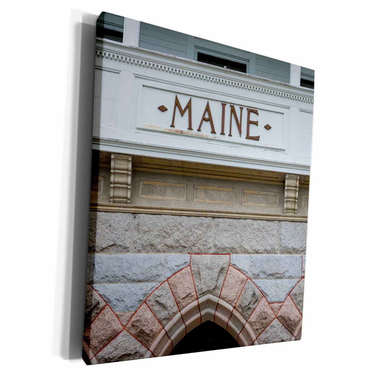 3dRose Maine, Poland Spring, Maine State Building, 1893... - Museum Grade Canvas Wrap (cw_251088)