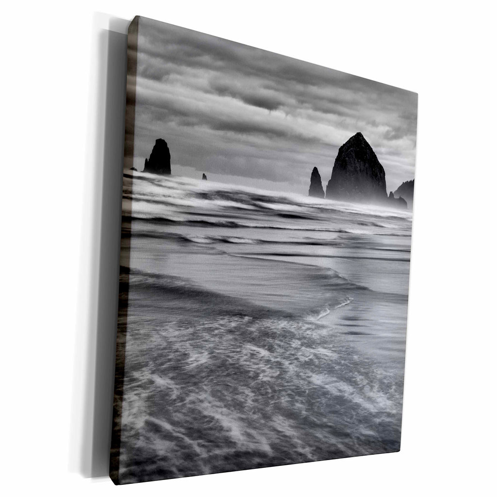 3dRose Oregon, Cannon Beach, Haystack Rock and The Needles - Museum Grade Canvas Wrap (cw_251309)
