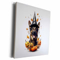 3dRose Halloween German Shepherd dressed as a magic wizard - Museum Grade Canvas Wrap (cw-382909)