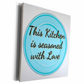 3dRose Simple Text about food and kitchen - Museum Grade Canvas Wrap (cw-383158)