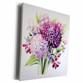 3dRose Pretty Allium and Primrose Illustration - Museum Grade Canvas Wrap (cw-384103)