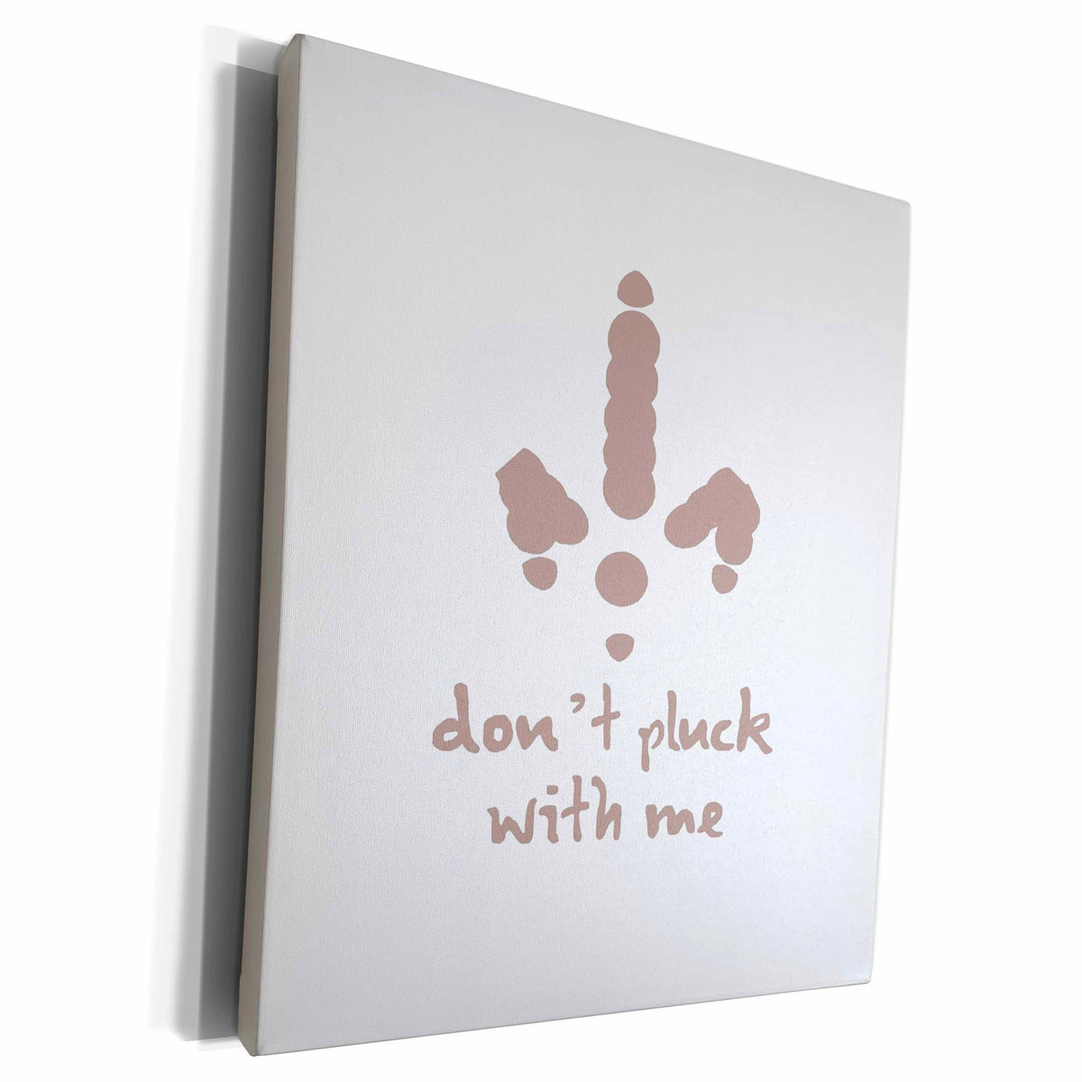 3dRose Dont Pluck With Me Thanksgiving Dinner Design - Museum Grade Canvas Wrap (cw-384672)