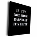 3dRose If Its Not From Barnsley Its Shite White Text - Museum Grade Canvas Wrap (cw-384678)