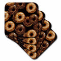 3dRose Anne Marie Baugh - Backgrounds - Chocolate Donut Background - Coasters (cst-382833)