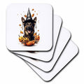 3dRose Halloween German Shepherd Dressed as a Magic Wizard - Coasters (cst-382909)