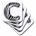 3dRose Zebra Patterned Image of Balloon Monogram C - Coasters (cst-383109)