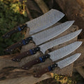Custom Handmade Damascus Steel Knife Sets