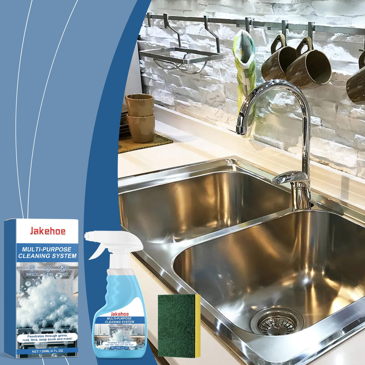 Multi-Surface Foam Cleaner Multi-Purpose Mild Foam Cleaner For Kitchen Cooktops