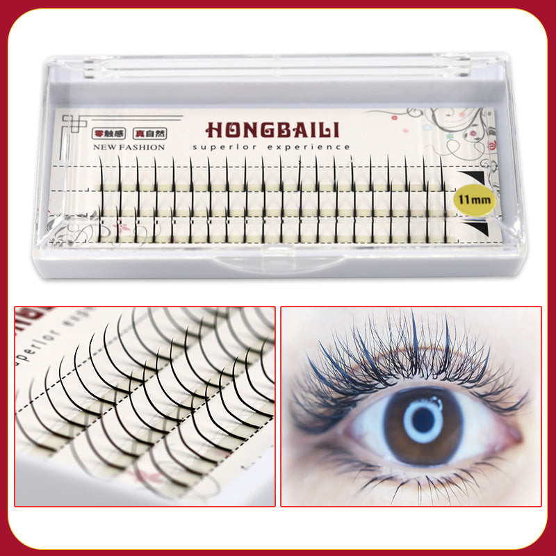 A-Type False Eyelashes Grafted Eyelashes Single Cluster Eyelashes Planting Hair
