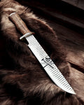 Western Along Knife with Rasp Steel Blade & Walnut Wood Handle