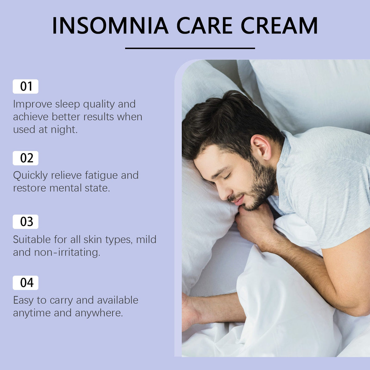 Sleep Cream Creates A Comfortable Space At Night, Pamper Sleep And Improve Mood Care Cream
